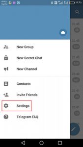 telegram android2 169x300 منوی مخفی تلگرام برای حل مشکلات
