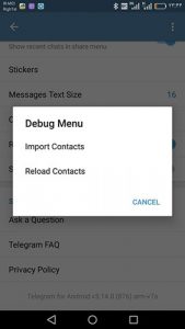 telegram android4 169x300 منوی مخفی تلگرام برای حل مشکلات